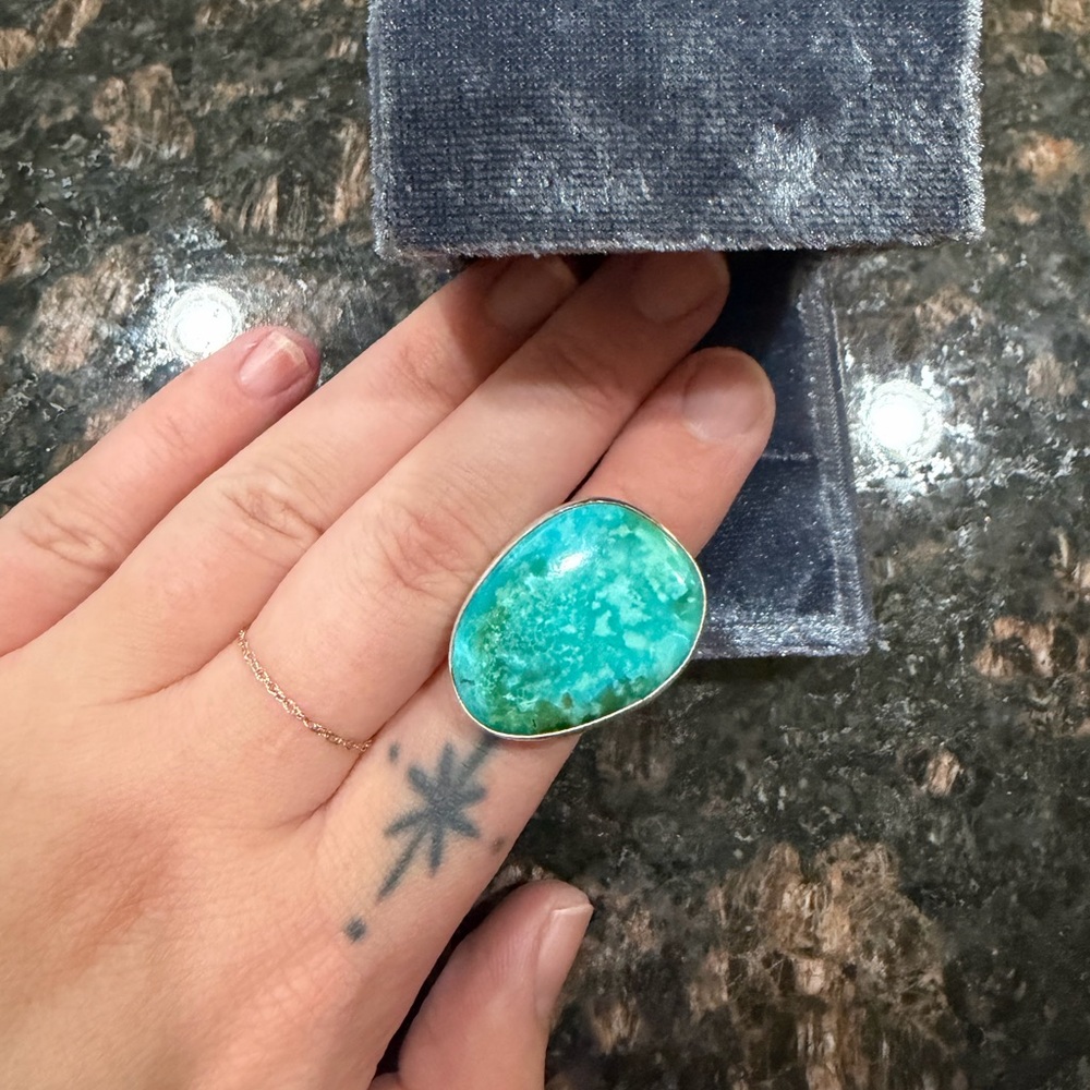 Turquoise Stone Ring - Picture 5 of 5